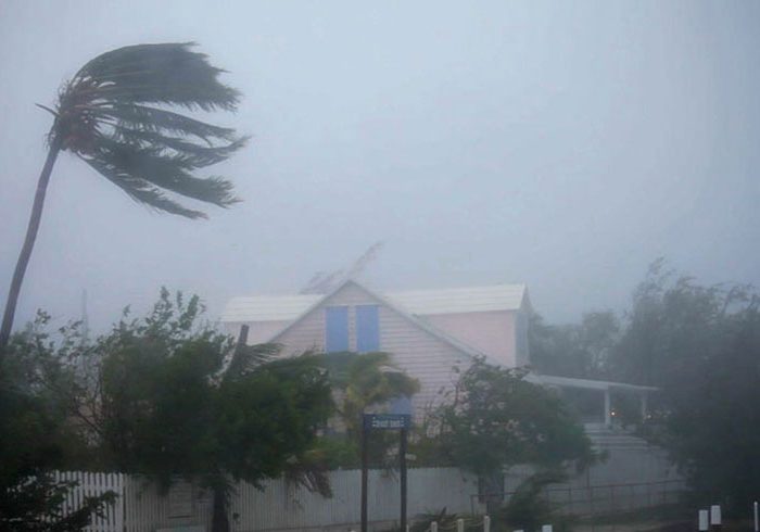 During a hurricane