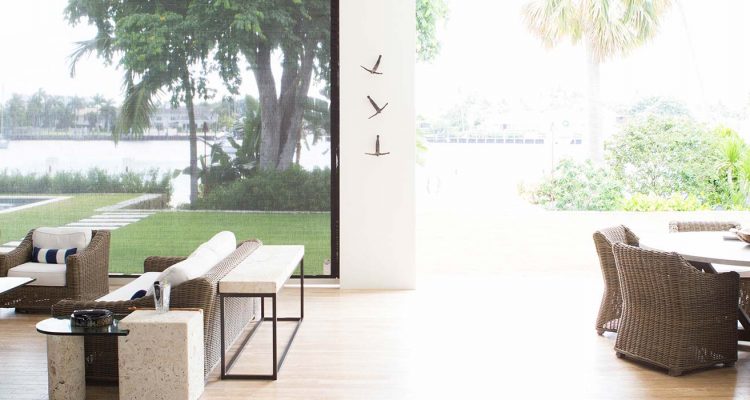 Patio hurricane screen